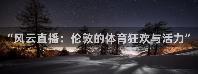 “风云直播：伦敦的体育狂欢与活力”